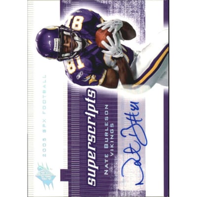 2005 SPx Super Scripts Autographs #SSNB Nate Burleson