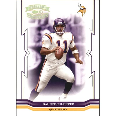 2005 Throwback Threads Gold Holofoil #81 Daunte Culpepper