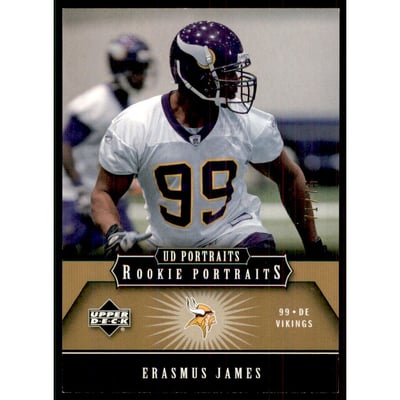 2005 UD Portraits Gold #157 Erasmus James