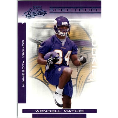 2006 Absolute Memorabilia Spectrum Blue Retail #162 Wendell Mathis