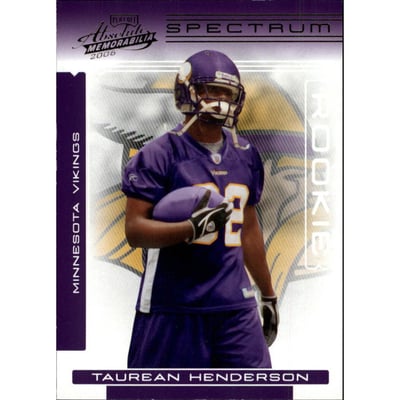 2006 Absolute Memorabilia Spectrum Silver Retail #159 Taurean Henderson