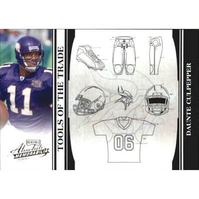 2006 Absolute Memorabilia Tools of the Trade Black #TOT39 Daunte Culpepper