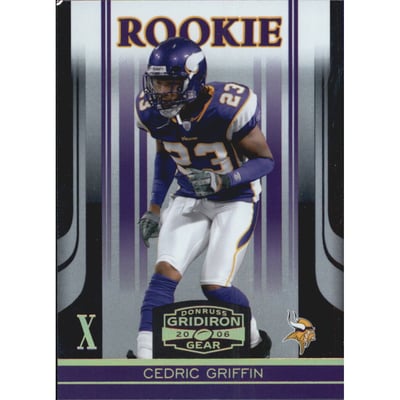 2006 Donruss Gridiron Gear Gold Holofoil X's #119 Cedric Griffin
