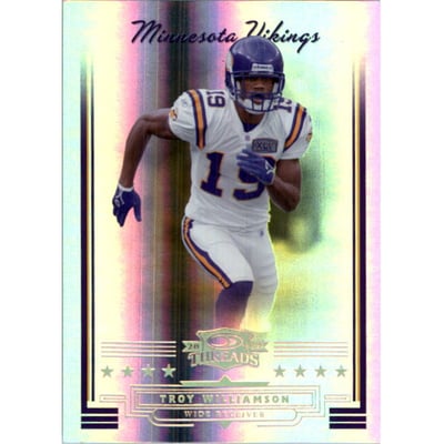 2006 Donruss Threads Gold Holofoil #105 Troy Williamson