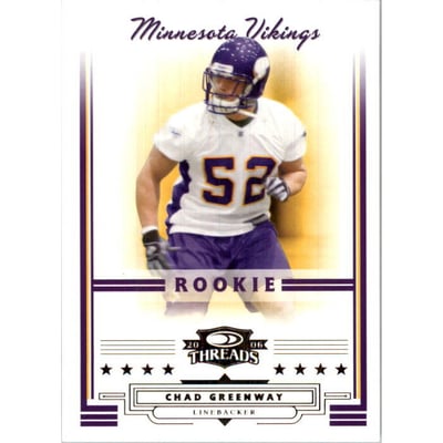 2006 Donruss Threads Retail Pewter #195 Chad Greenway