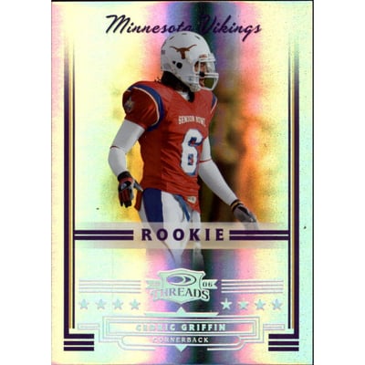 2006 Donruss Threads Silver Holofoil #210 Cedric Griffin