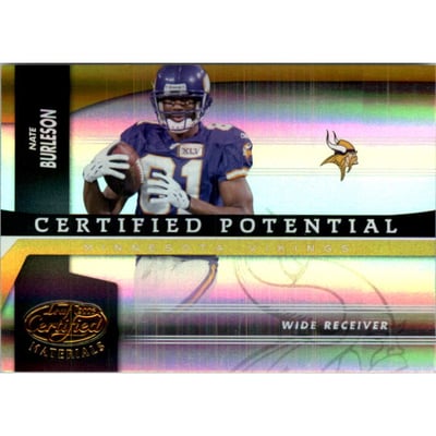 2006 Leaf Certified Materials Certified Potential Hologold #CP14 Nate Burleson