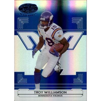 2006 Leaf Certified Materials Mirror Blue #84 Troy Williamson