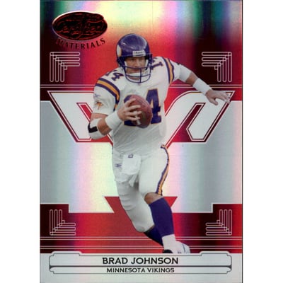 2006 Leaf Certified Materials Mirror Red #81 Brad Johnson