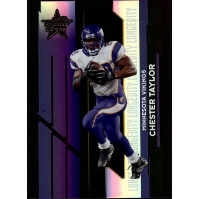 2006 Leaf Rookies and Stars Longevity Black Parallel #61 Chester Taylor