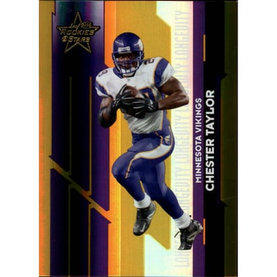 2006 Leaf Rookies and Stars Longevity Gold Parallel #61 Chester Taylor