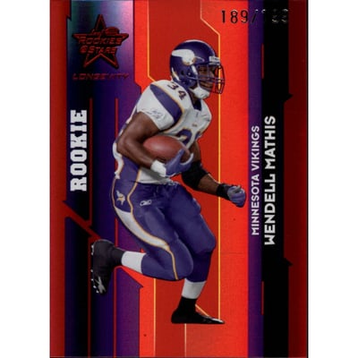 2006 Leaf Rookies and Stars Longevity Target Ruby Parallel #152 Wendell Mathis