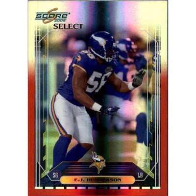 2006 Select Red #158 E.J. Henderson