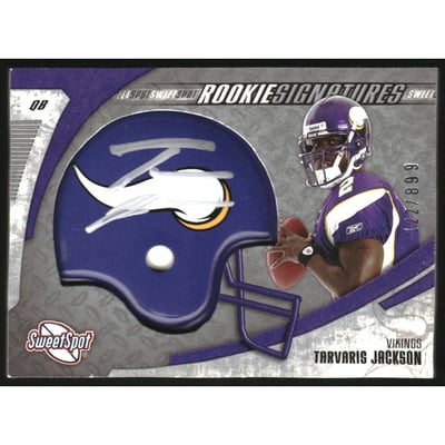 2006 Sweet Spot #242 Tarvaris Jackson AU/899 RC