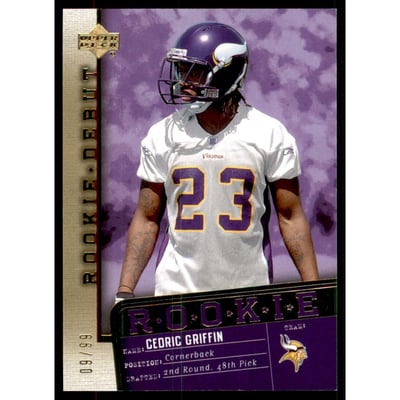 2006 Upper Deck Rookie Debut Gold #154 Cedric Griffin
