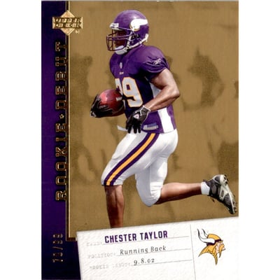 2006 Upper Deck Rookie Debut Gold #55 Chester Taylor