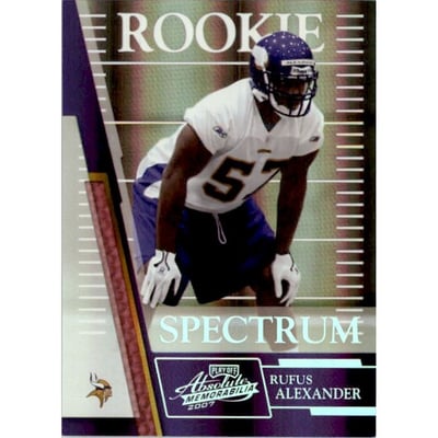 2007 Absolute Memorabilia Spectrum Silver #193 Rufus Alexander