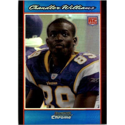 2007 Bowman Chrome Blue Refractors #BC55 Chandler Williams