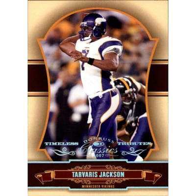 2007 Donruss Classics Timeless Tributes Silver #56 Tarvaris Jackson