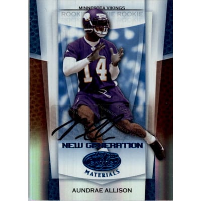 2007 Leaf Certified Materials Mirror Blue Signatures #178 Aundrae Allison