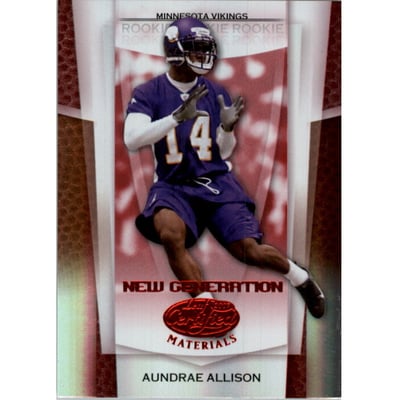 2007 Leaf Certified Materials Mirror Red #178 Aundrae Allison