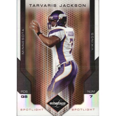 2007 Leaf Limited Bronze Spotlight #55 Tarvaris Jackson