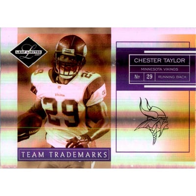 2007 Leaf Limited Team Trademarks Holofoil #7 Chester Taylor