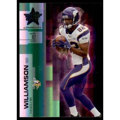 2007 Leaf Rookies and Stars Longevity Emerald #25 Troy Williamson