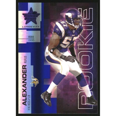 2007 Leaf Rookies and Stars Longevity Sapphire #173 Rufus Alexander