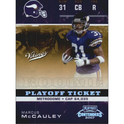 2007 Playoff Contenders Playoff Ticket #192 Marcus McCauley