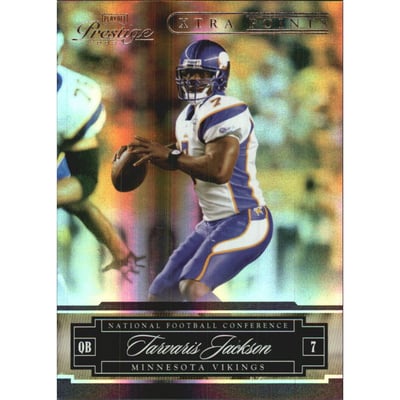 2007 Playoff Prestige Xtra Points Purple #83 Tarvaris Jackson