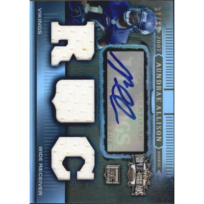 2007 Topps Triple Threads Sepia #128 Aundrae Allison JSY AU