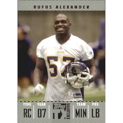 2007 Topps TX Exclusive Silver #164 Rufus Alexander