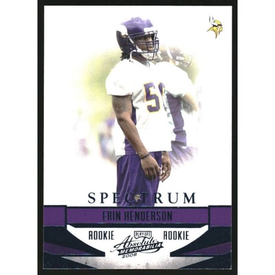 2008 Absolute Memorabilia Spectrum Blue Retail #181 Erin Henderson
