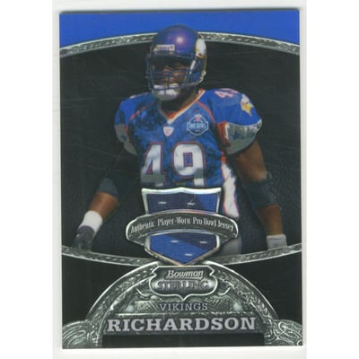 2008 Bowman Sterling Black Refractors #89 Tony Richardson JSY