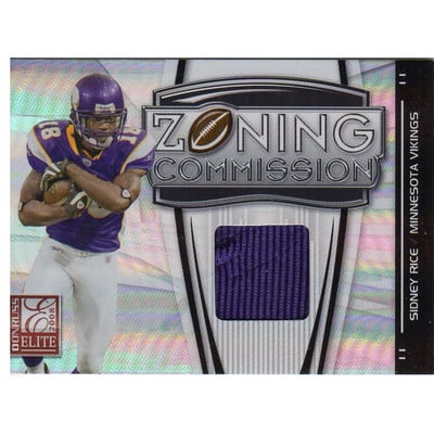 2008 Donruss Elite Zoning Commission Jerseys #7 Sidney Rice