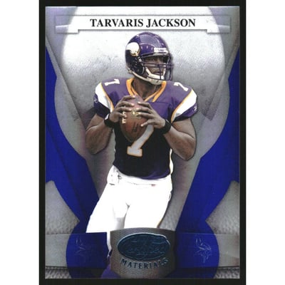 2008 Leaf Certified Materials Mirror Blue #78 Tarvaris Jackson