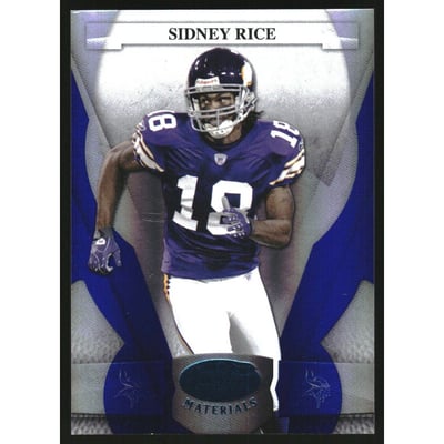 2008 Leaf Certified Materials Mirror Blue #81 Sidney Rice
