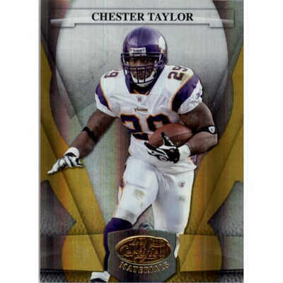 2008 Leaf Certified Materials Mirror Gold #80 Chester Taylor