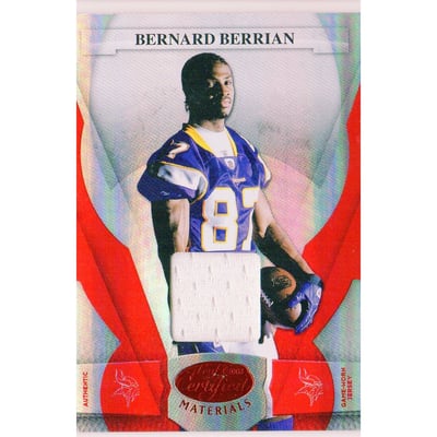2008 Leaf Certified Materials Mirror Red Materials #77 Bernard Berrian