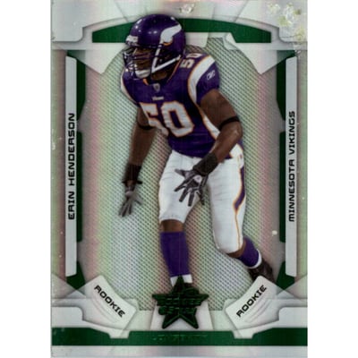 2008 Leaf Rookies and Stars Longevity Emerald #136 Erin Henderson