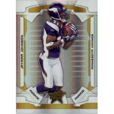 2008 Leaf Rookies and Stars Longevity Parallel Gold #195 Jaymar Johnson