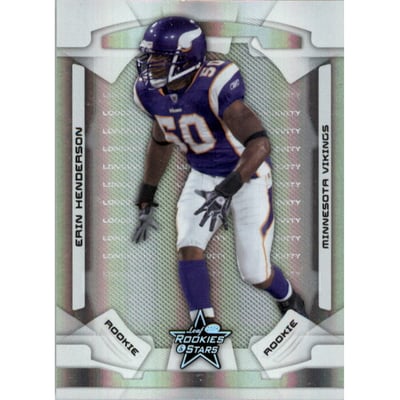 2008 Leaf Rookies and Stars Longevity Parallel Silver Holofoil #136 Erin Henderson