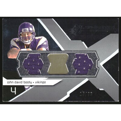 2008 SPx Rookie Materials Logo X Logo Dual 35 #RMJB John David Booty