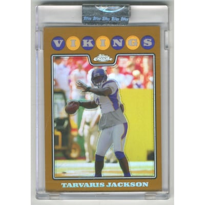 2008 Topps Chrome Gold Refractors #TC30 Tarvaris Jackson