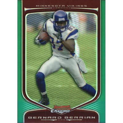 2009 Bowman Chrome Green Refractors #97 Bernard Berrian