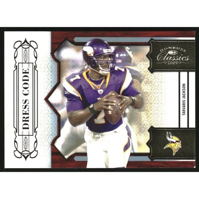 2009 Donruss Classics Dress Code Platinum #21 Tarvaris Jackson