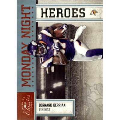 2009 Donruss Classics Monday Night Heroes Platinum #10 Bernard Berrian