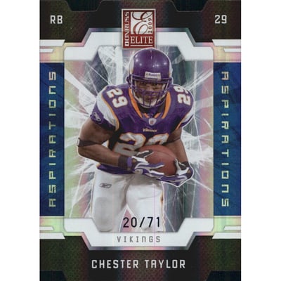 2009 Donruss Elite Aspirations #56 Chester Taylor/71