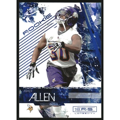 2009 Donruss Rookies and Stars Longevity Sapphire #121 Asher Allen